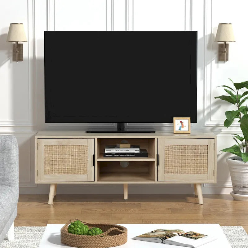 Anmytek 47 Modern TV Stand Entertainment Center Media Console Table for up to 65 TV - 47 inches in width
