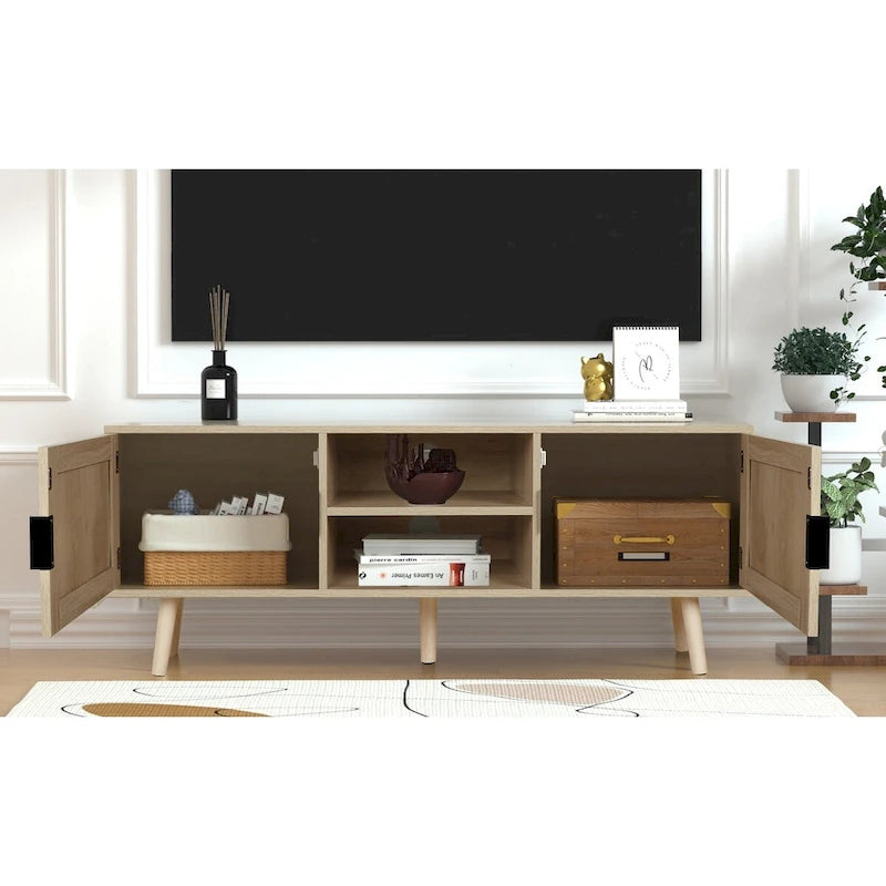 Anmytek 47 Modern TV Stand Entertainment Center Media Console Table for up to 65 TV - 47 inches in width