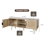 Anmytek 47 Modern TV Stand Entertainment Center Media Console Table for up to 65 TV - 47 inches in width
