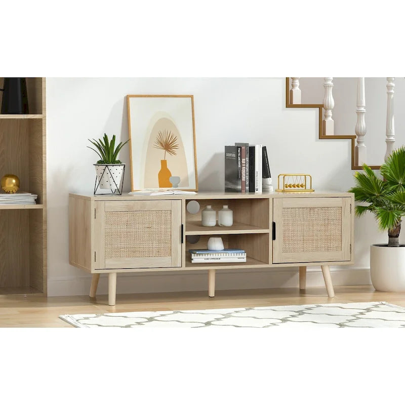 Anmytek 47 Modern TV Stand Entertainment Center Media Console Table for up to 65 TV - 47 inches in width