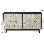 59.84 4 Doors Vintage Sideboard