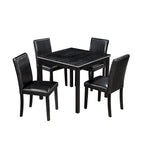 Wooden Dining Square Table Set,Kitchen Table for Small Space,4 Person Dining Table