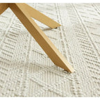 35.4 Round Coffee Table With Glass Top