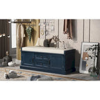 Storage Bench with 2 Drawers and 2 Cabinets