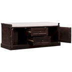 Storage Bench with 2 Drawers and 2 Cabinets
