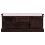 Storage Bench with 2 Drawers and 2 Cabinets