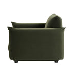 Armchair, Moss Green Velvet