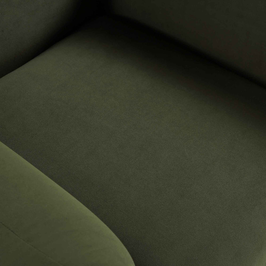 Armchair, Moss Green Velvet