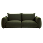 Three Seater Sofa, Moss Green Velvet