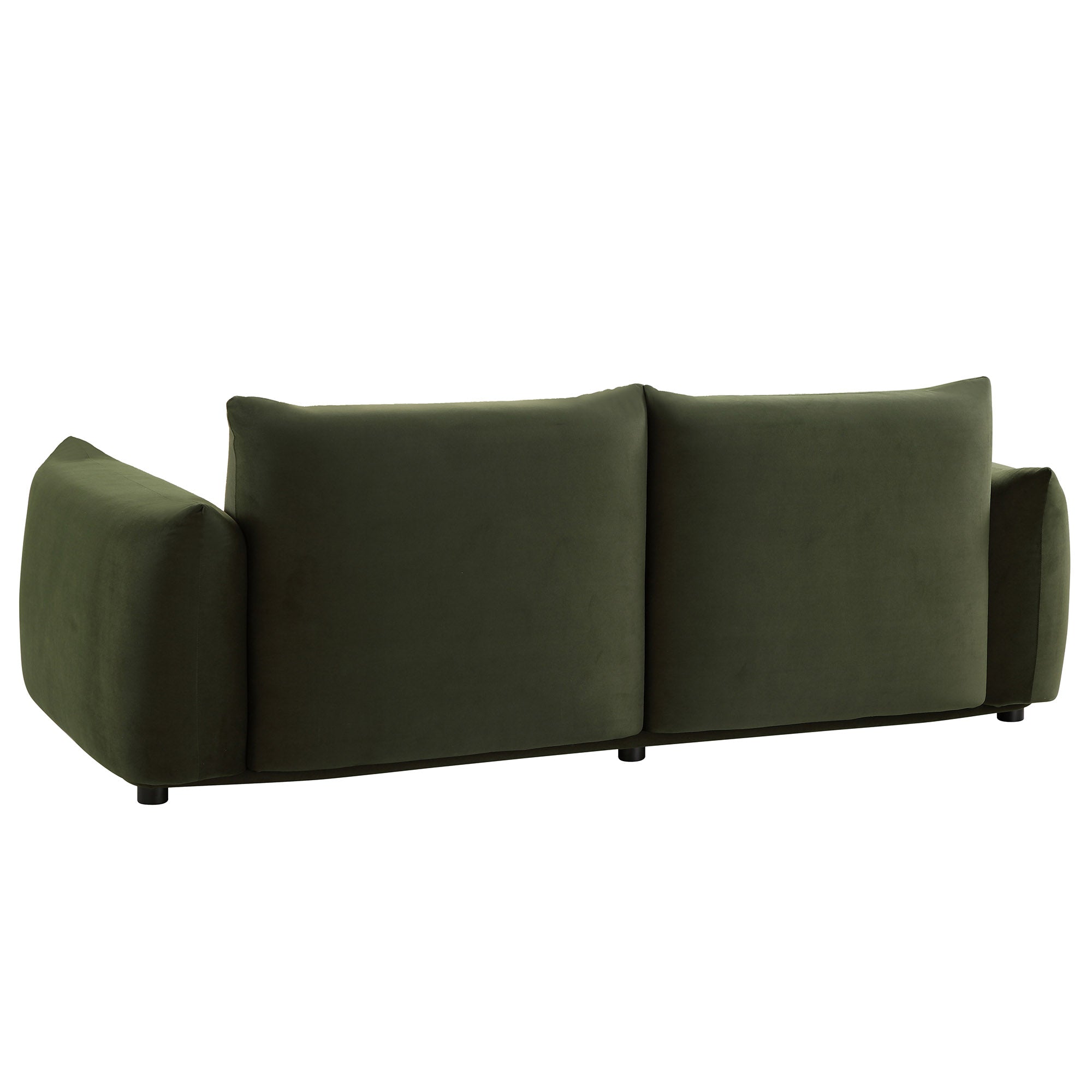 Three Seater Sofa, Moss Green Velvet