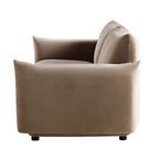 Three Seater Sofa, Mink Velvet