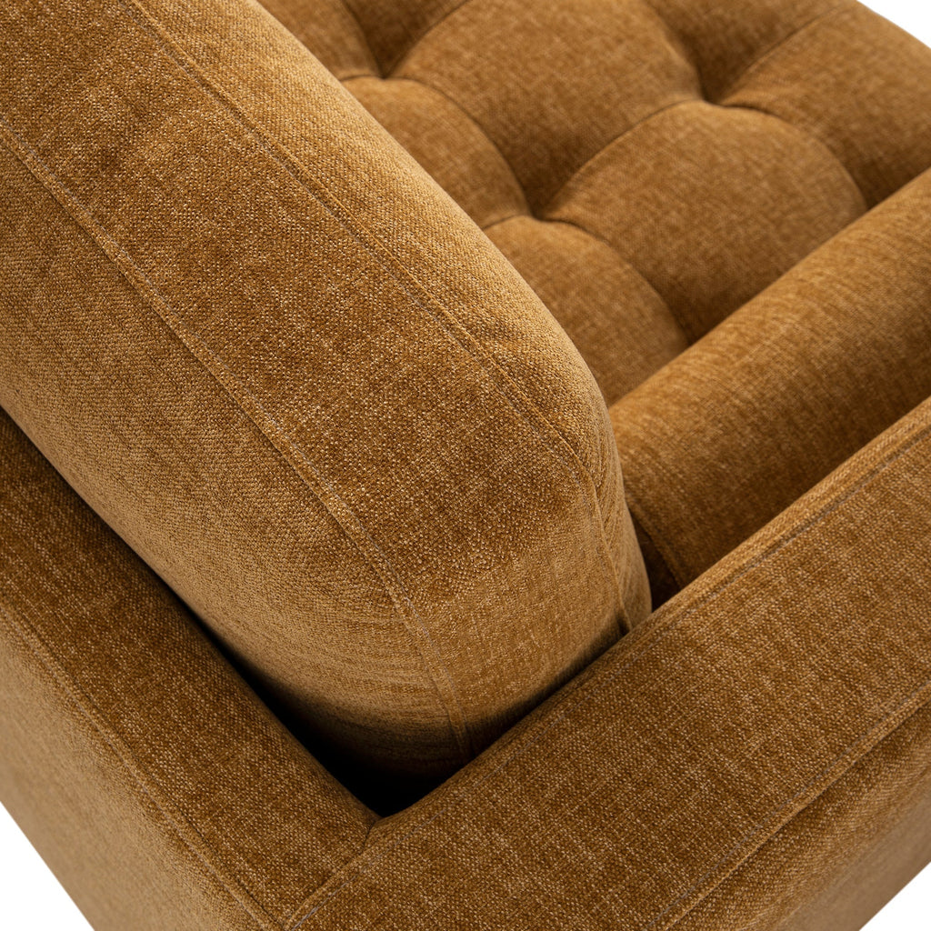 Spiced Honey Chenille Grand 4-Seater Chaise End Sofa, Right Hand Facing