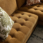 Spiced Honey Chenille Grand 4-Seater Chaise End Sofa, Right Hand Facing