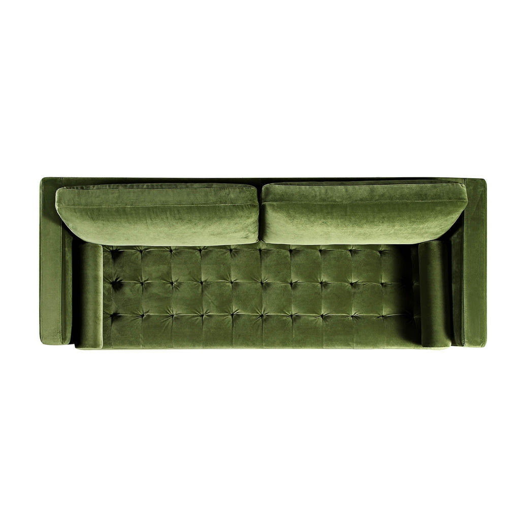 Camel Velvet Sofa, Loveseat