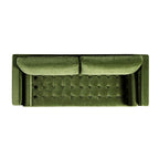Camel Velvet Sofa, Loveseat