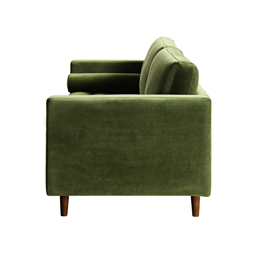Camel Velvet Sofa, Loveseat