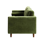 Camel Velvet Sofa, Loveseat