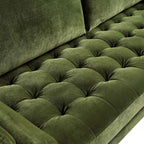 Camel Velvet Sofa, Loveseat