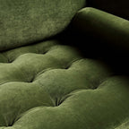 Camel Velvet Sofa, Loveseat