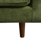 Camel Velvet Sofa, Loveseat