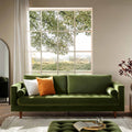 Camel Velvet Sofa, Loveseat