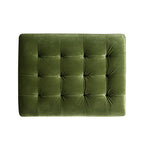 Ottoman, Moss Green Velvet