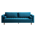 Large 3-Seater Sofa, Teal Velvet