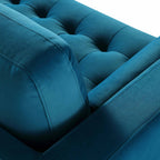 Large 3-Seater Sofa, Teal Velvet
