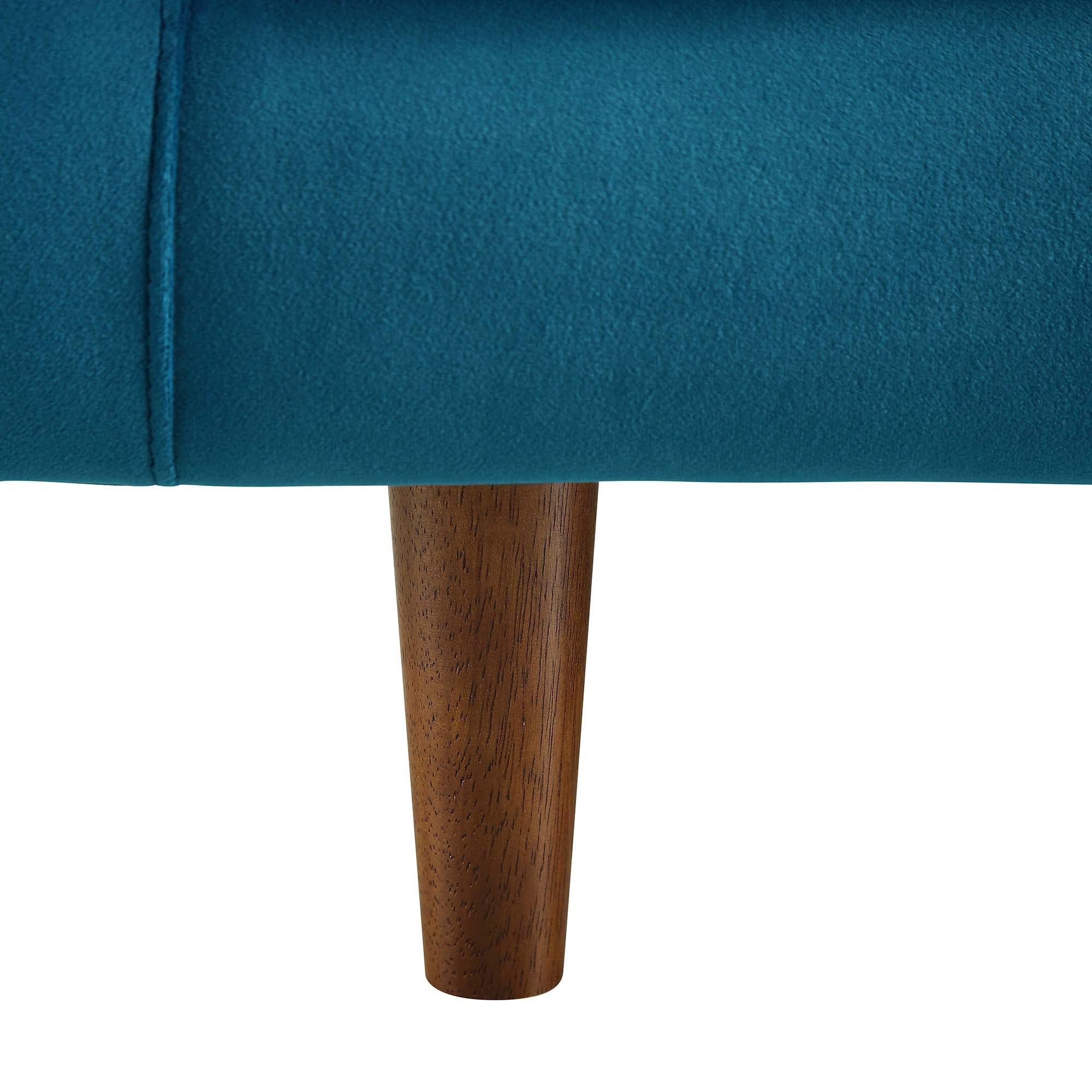 Large 3-Seater Sofa, Teal Velvet