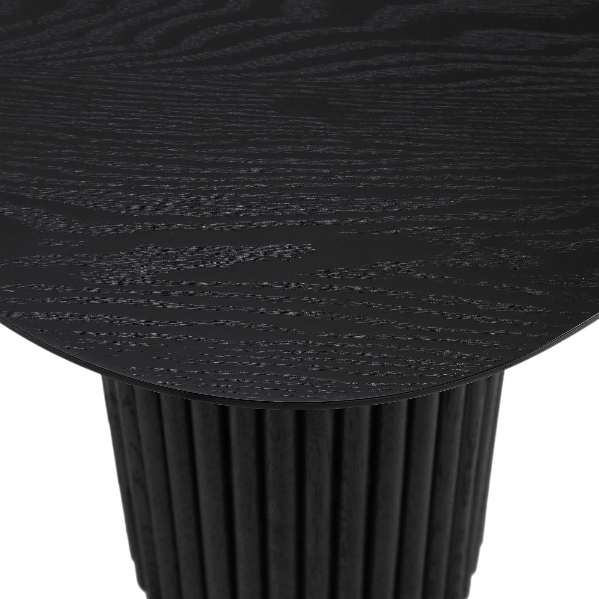 31.5" Black Elm Roulette Coffee Table with Double Storage, Rotating Top & Brushed Brass Legs