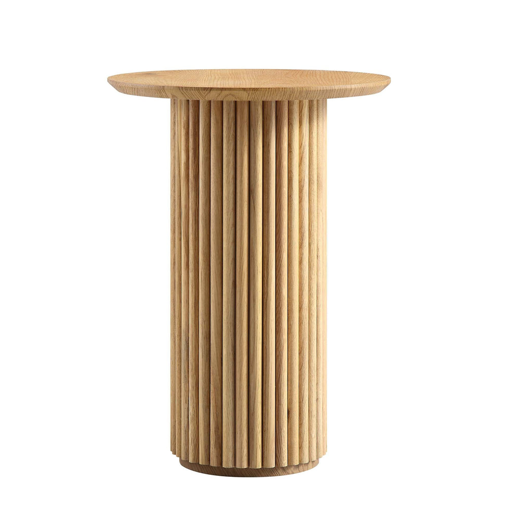Oak Round Side Table, Oak