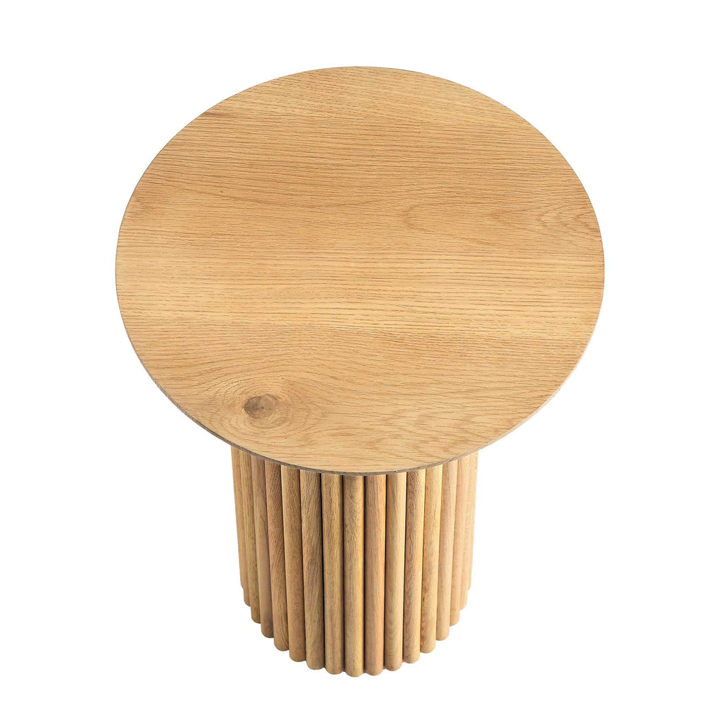 Oak Round Side Table, Oak