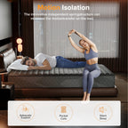 SweDrea Plush Hybrid Memory Foam 8/12 in.Cooling Breathable Mattress with CertiPUR-US, SGS and OEKO-TEX