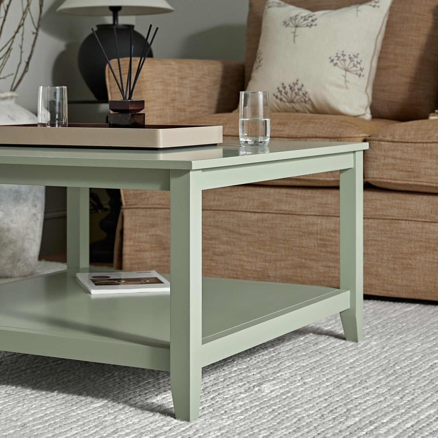 32 Square Coffee Table, Desert Sage