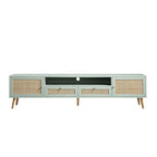 Woven Rattan 79in. Wide TV Unit, Mint