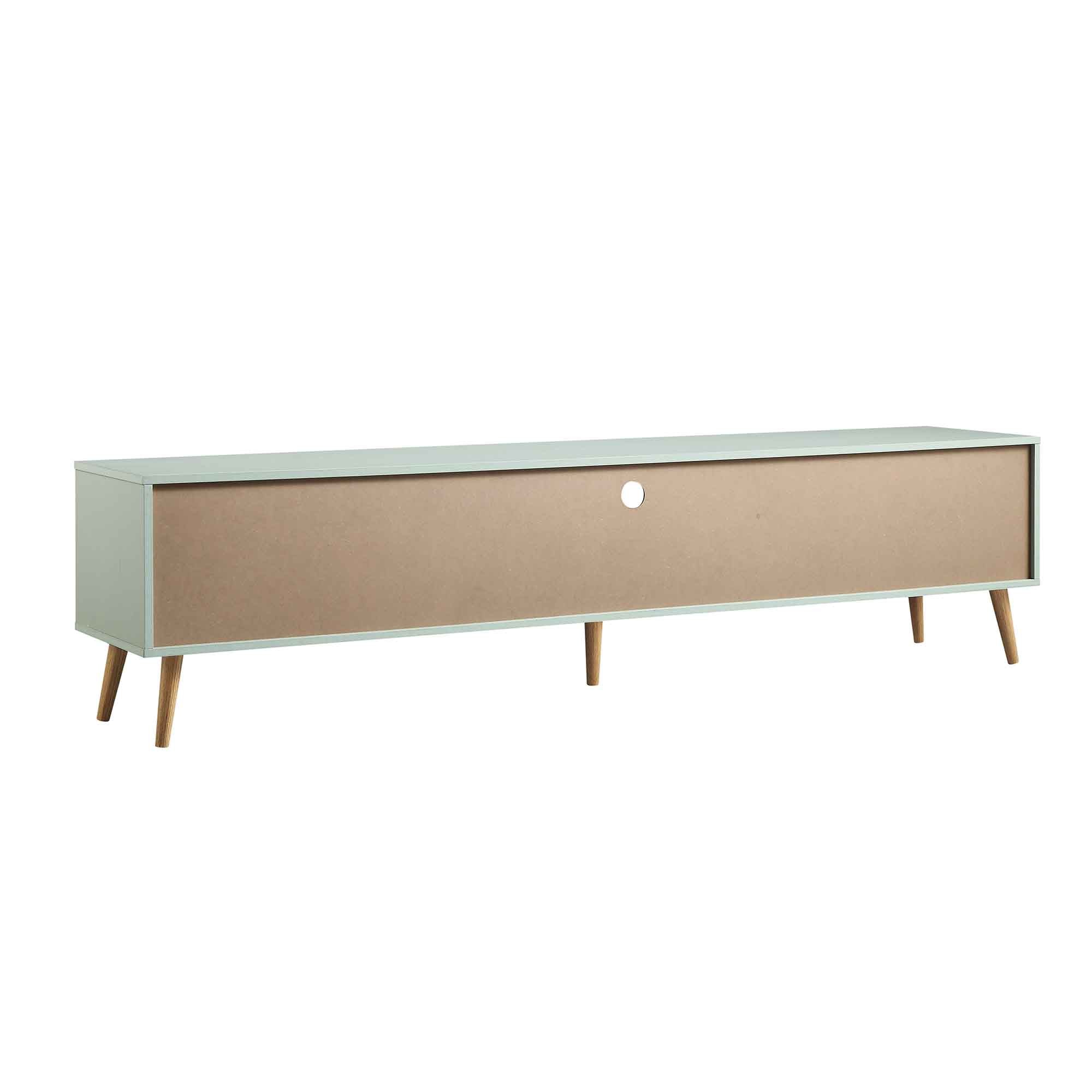 Woven Rattan 79in. Wide TV Unit, Mint