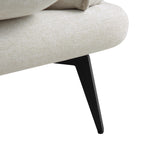 Oatmeal Fabric Sofa, 2-Seater