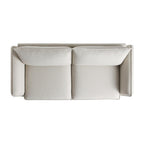 Oatmeal Fabric Sofa, 3-Seater