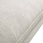 Oatmeal Fabric Sofa, 3-Seater