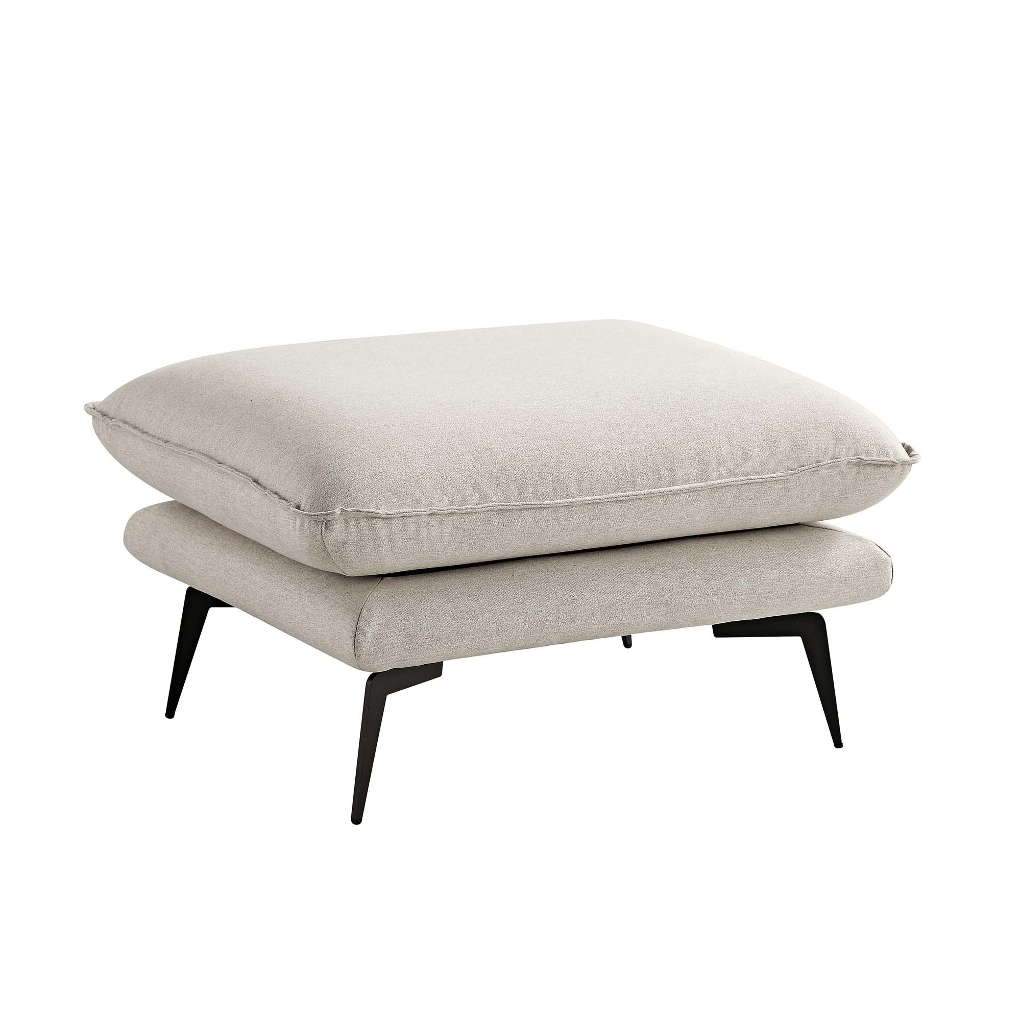 Oatmeal Fabric Footstool