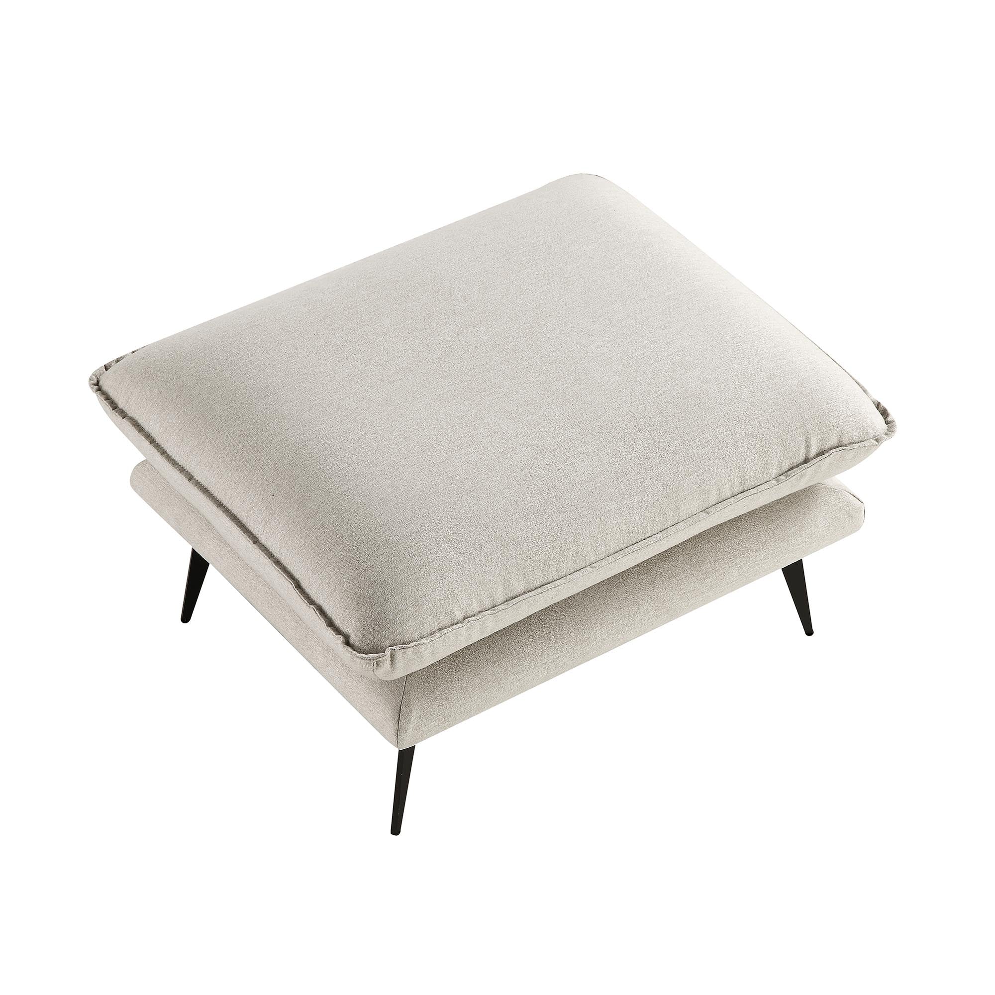 Oatmeal Fabric Footstool