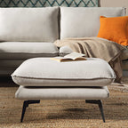 Oatmeal Fabric Footstool