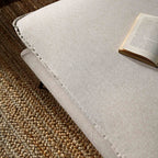 Oatmeal Fabric Footstool