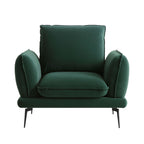 Forest Green Velvet Armchair