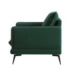 Forest Green Velvet Armchair