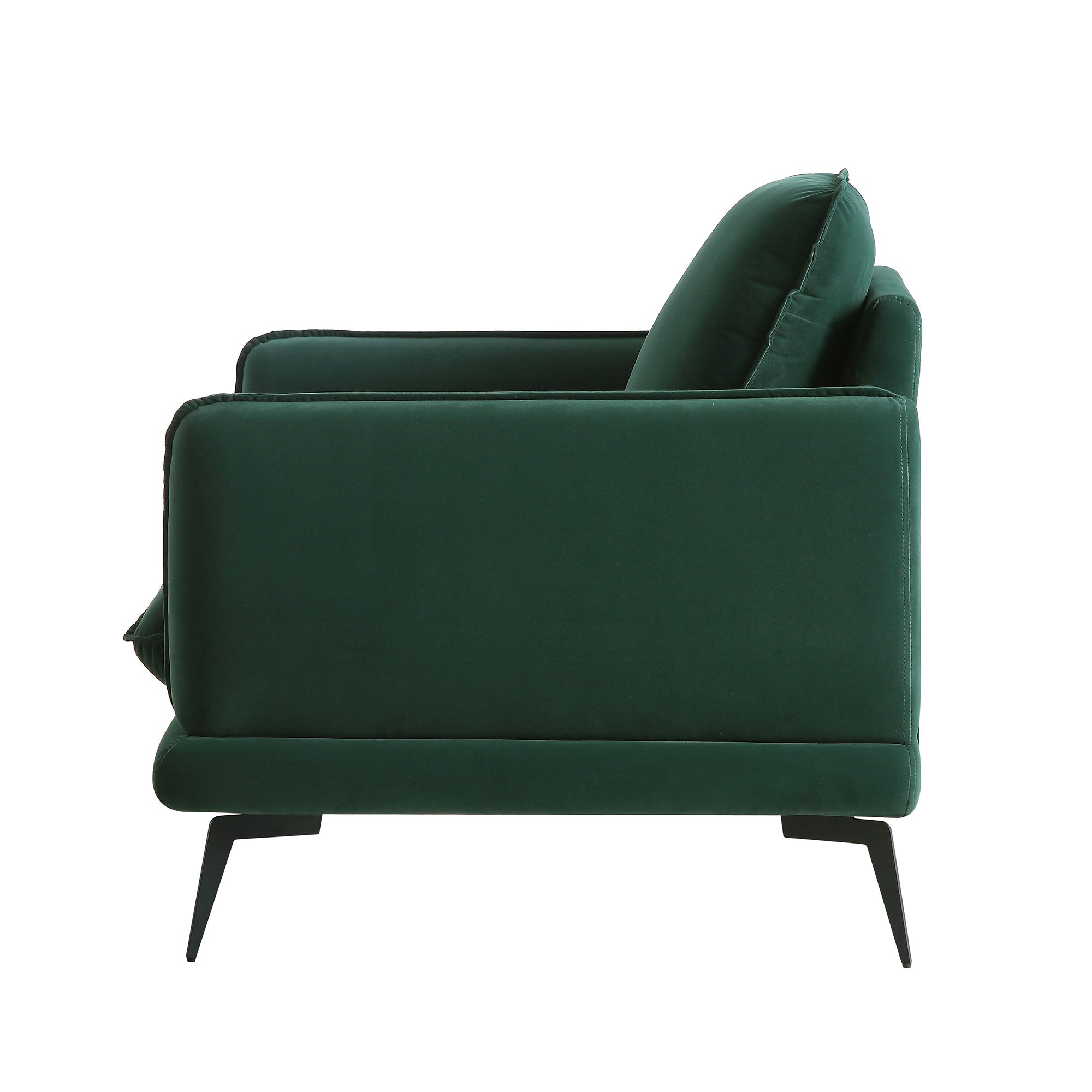 Forest Green Velvet Armchair