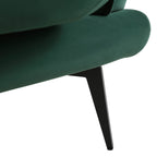 Forest Green Velvet Armchair