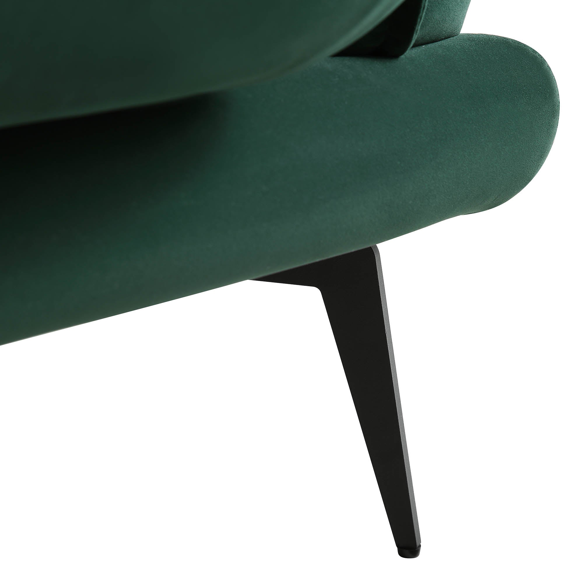 Forest Green Velvet Armchair