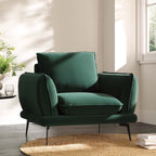 Forest Green Velvet Armchair
