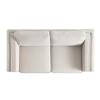 Champagne Velvet Sofa, 2-Seater